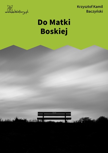 Do Matki Boskiej