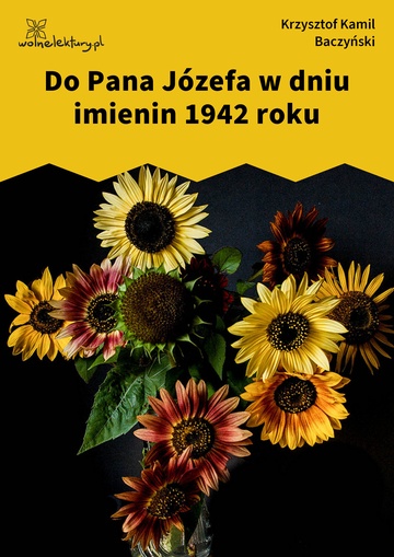 Do Pana Józefa w dniu imienin 1942 roku