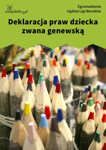 Zgromadzenie Ogólne Ligi Narodów, Deklaracja praw dziecka zwana genewską