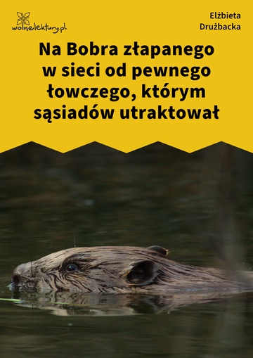 Na Bobra złapanego w sieci od pewnego łowczego, którym sąsiadów utraktował