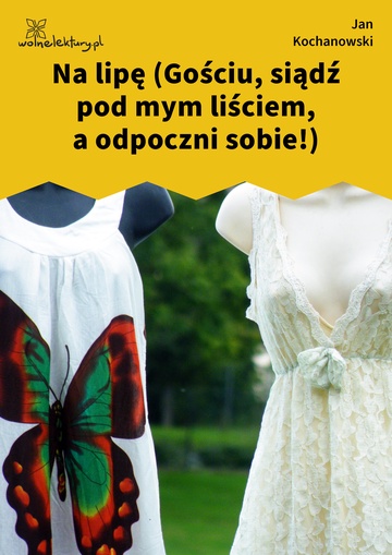 Na lipę (Gościu, siądź pod mym liściem, a odpoczni sobie!)