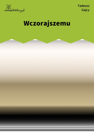 Wczorajszemu