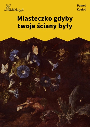 Paweł Kozioł, Czarne kwiaty dla wszystkich, Miasteczko gdyby twoje ściany były