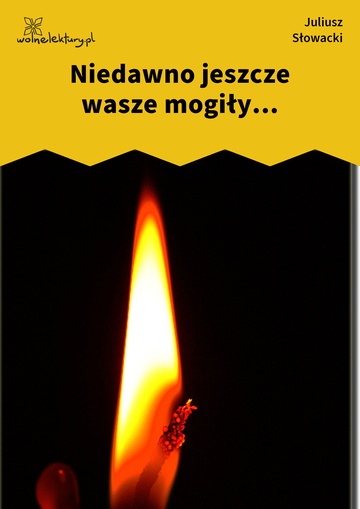 Niedawno jeszcze wasze mogiły...