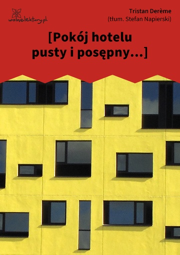 [Pokój hotelu pusty i posępny...]