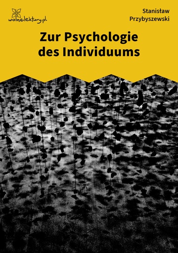 Zur
Psychologie
des Individuums