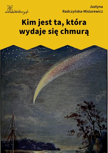 Justyna Radczyńska-Misiurewicz, Kometa zawraca, Kim jest ta, która wydaje się chmurą
