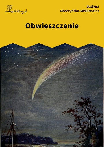 Justyna Radczyńska-Misiurewicz, Kometa zawraca, Obwieszczenie