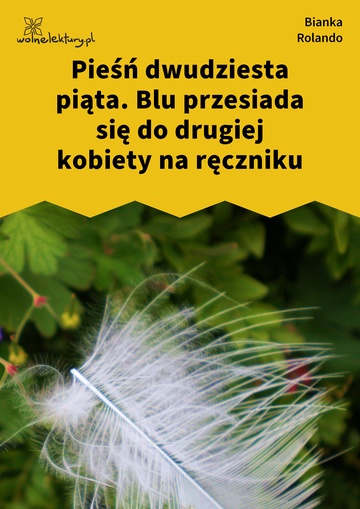 Bianka Rolando, Biała książka, Niebo, Pieśń dwudziesta piąta. Blu przesiada się do drugiej kobiety na ręczniku