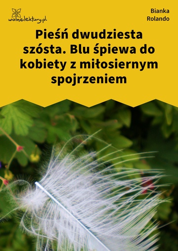 Bianka Rolando, Biała książka, Niebo, Pieśń dwudziesta szósta. Blu śpiewa do kobiety z miłosiernym spojrzeniem