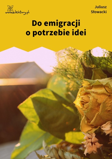 Do emigracji o potrzebie idei